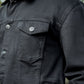 Black Button Down Jacket-Him