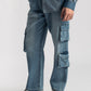 Utility Cargo Pants 3 pocket Blue