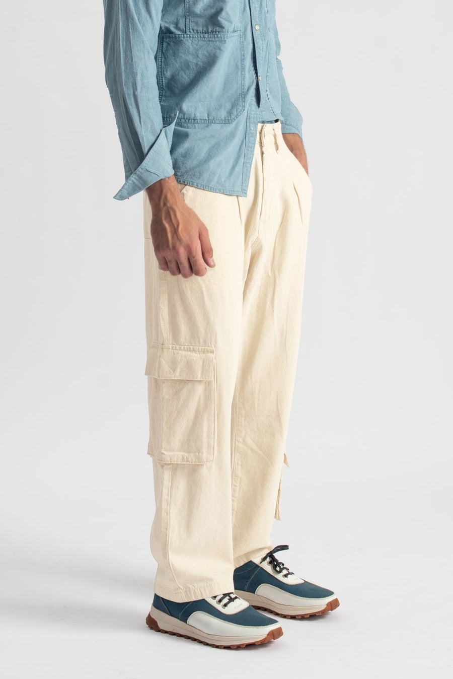 Utility Cargo Pants 3 pocket Ivory