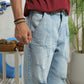 Ripped & Repair Blue Jeans Him