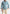 Steel Blue Denim Shirt Men