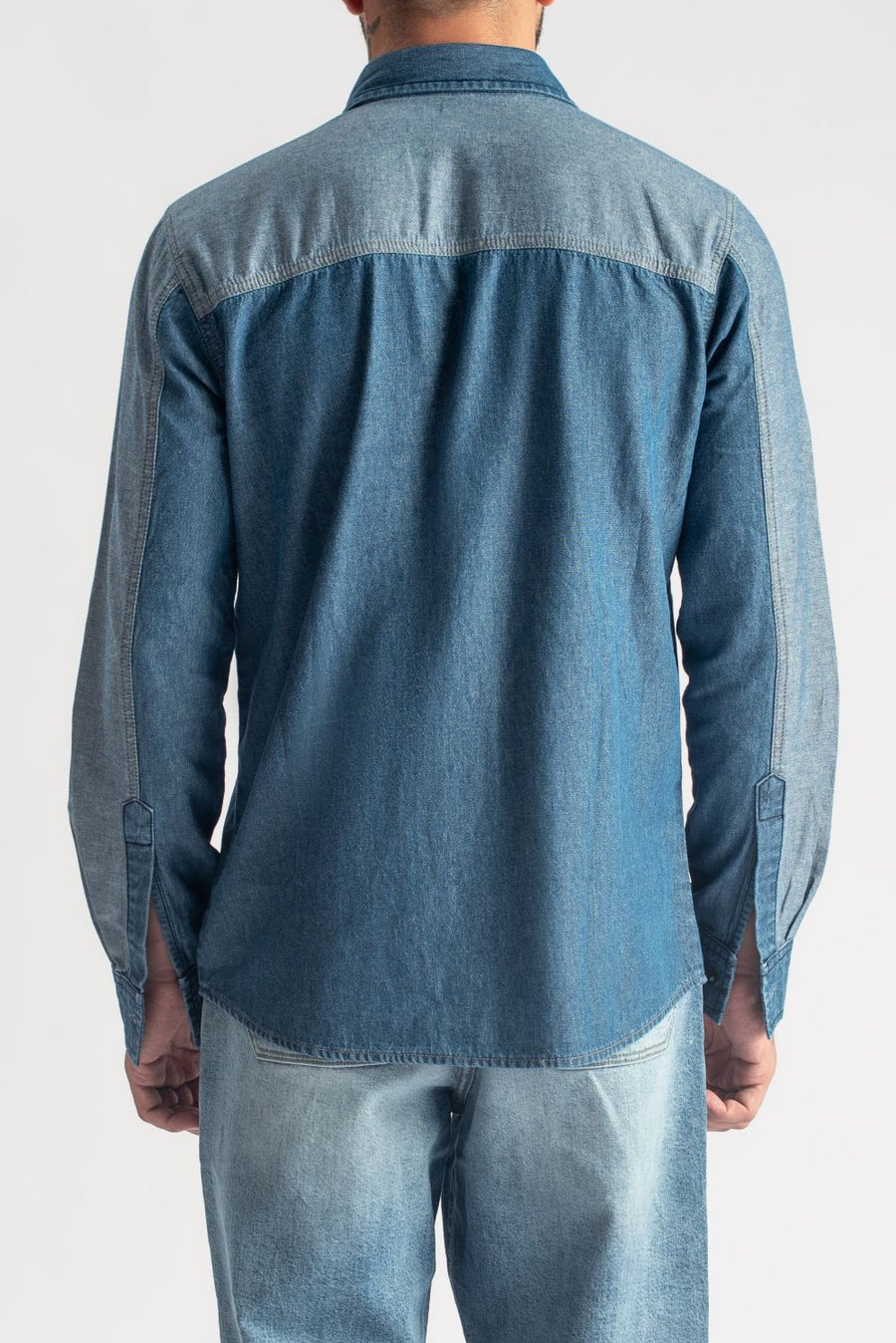 Two tone Blue Shirt