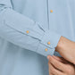 Sky Blue French Collar Kameez Shalwar - Men