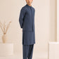 Charcoal Grey Blended Waistcoat - Straigth Cut - Men