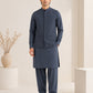 Charcoal Grey Blended Waistcoat - Straigth Cut - Men