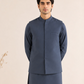 Charcoal Grey Blended Waistcoat - Straigth Cut - Men