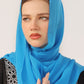 Mid Blue Georgette Hijab