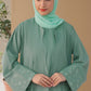 Mint Pistachio Shrug Abaya