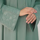 Mint Pistachio Shrug Abaya