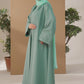 Mint Pistachio Shrug Abaya