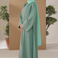 Mint Pistachio Shrug Abaya