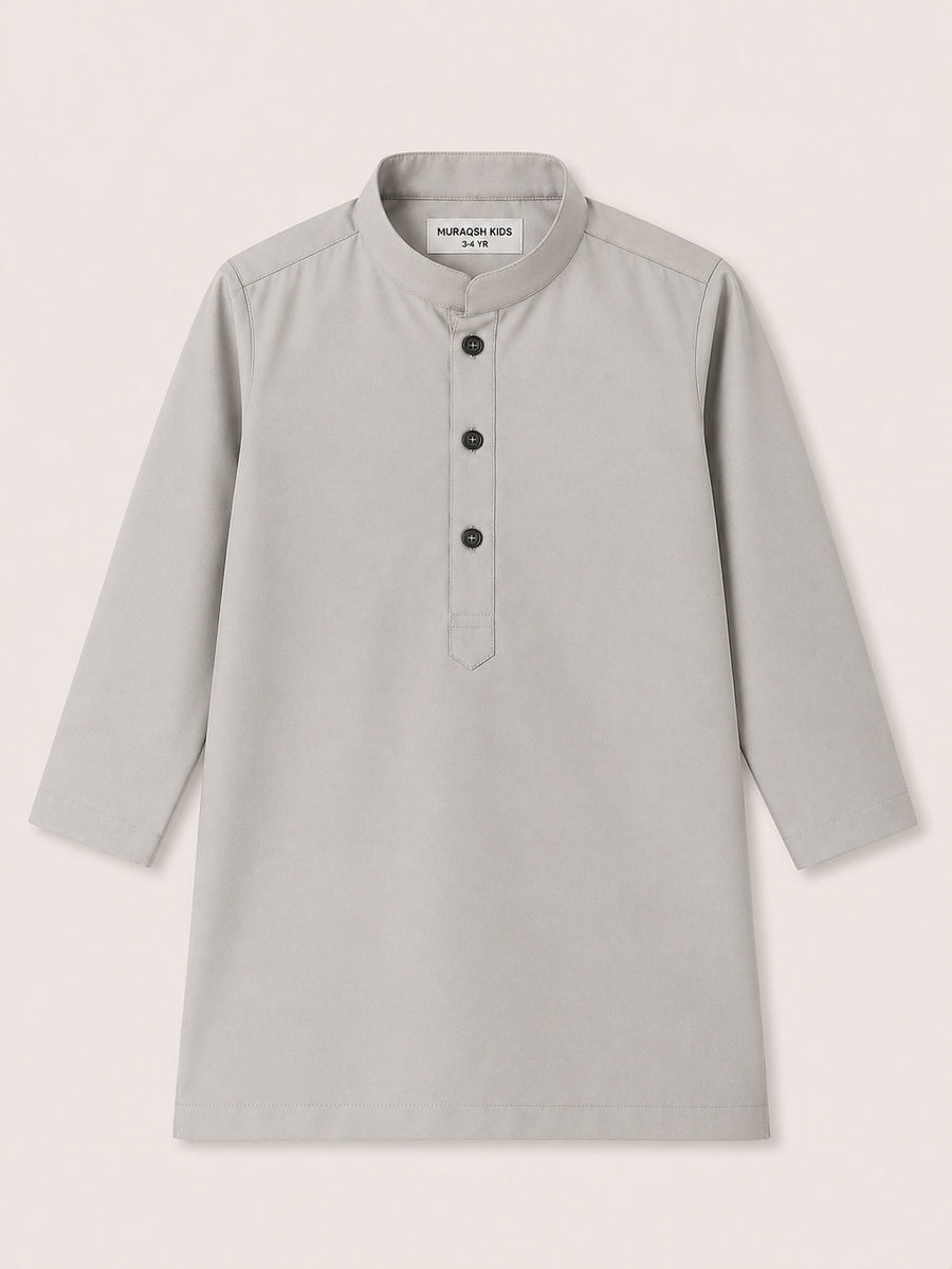 Silver Mist Blended Kurta Trouser - Kids