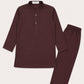 Mahogany Blended Kurta Trouser - Kids