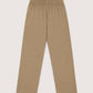Sand Beige Blended Kurta Trouser - Kids