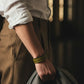 The Grit - Moss Olive - Kara Style Leather Bracelet / Leather Cuff
