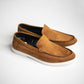 Mustard Suede Penny Loafers