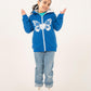GIRLS BLUE FLEECE JACKET