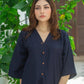 Navy Blue Two Piece Dress