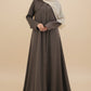 Black Lapel Abaya