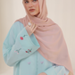 Oyster Pink Georgette Hijab