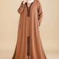 Pale Copper Kimono Abaya