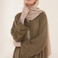 Pastel Brown Embroidered Abaya
