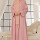 Sky Blue Beaded Abaya