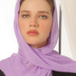 Pastel Violet Georgette Hijab