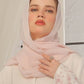 Peach Puff Georgette Hijab