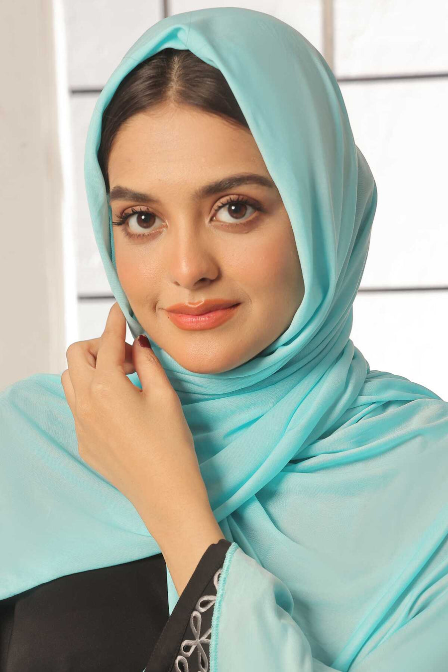 Pearl Aqua Jersey Hijab
