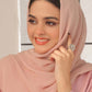 Pinkish Tan Georgette Hijab