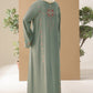 Pistachio Crepe Abaya