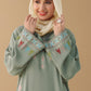Pistachio Crepe Abaya
