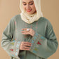 Pistachio Crepe Abaya