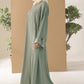 Pistachio Crepe Abaya