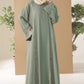 Pistachio Crepe Abaya