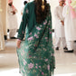 LAUREL GREEN-3 PC EMBROIDERED LAWN SUIT