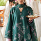 LAUREL GREEN-3 PC EMBROIDERED LAWN SUIT