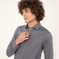 SMOKE GRAY DOBBY KAMEEZ SHALWAR