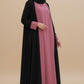 Raspberry Glace Kimono Abaya