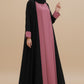 Raspberry Glace Kimono Abaya