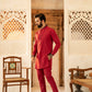 2PC STITCHED-RED SUIT IST-26