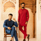 2PC STITCHED-RED SUIT IST-26