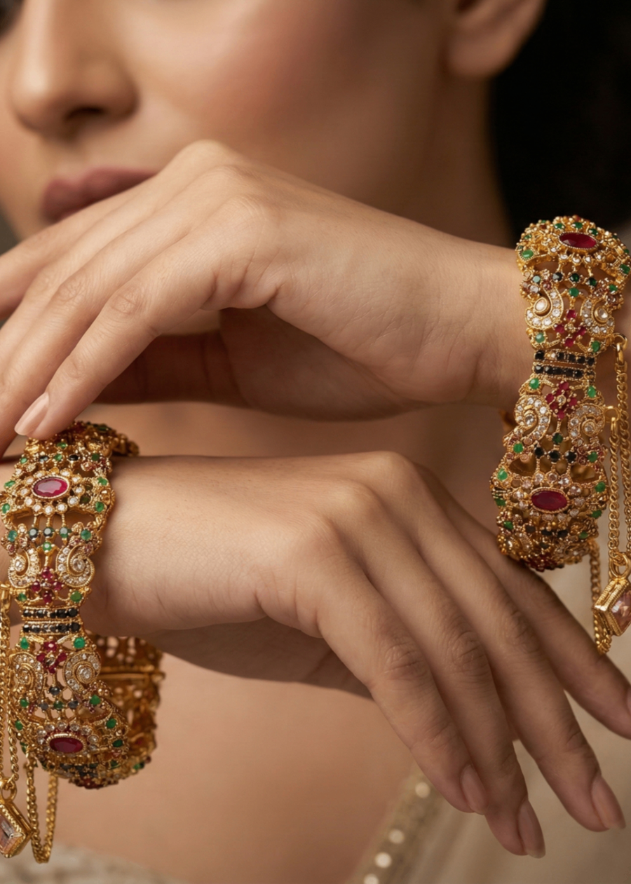 Resham Openable Bangle | Zarosh Jewel