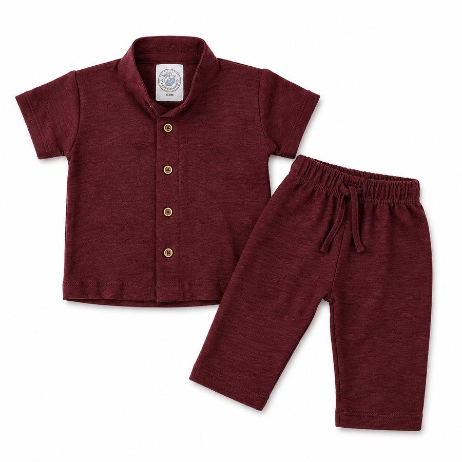 Crimson Calm Unisex Co-ord Set
