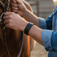 The Grit - Black Croc - Kara Style Leather Bracelet / Leather Cuff
