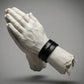 The Grit - Black Croc - Kara Style Leather Bracelet / Leather Cuff
