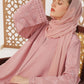 Rose Pink Embroidered Abaya