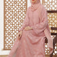 Rose Pink Embroidered Abaya
