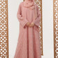 Rose Pink Embroidered Abaya